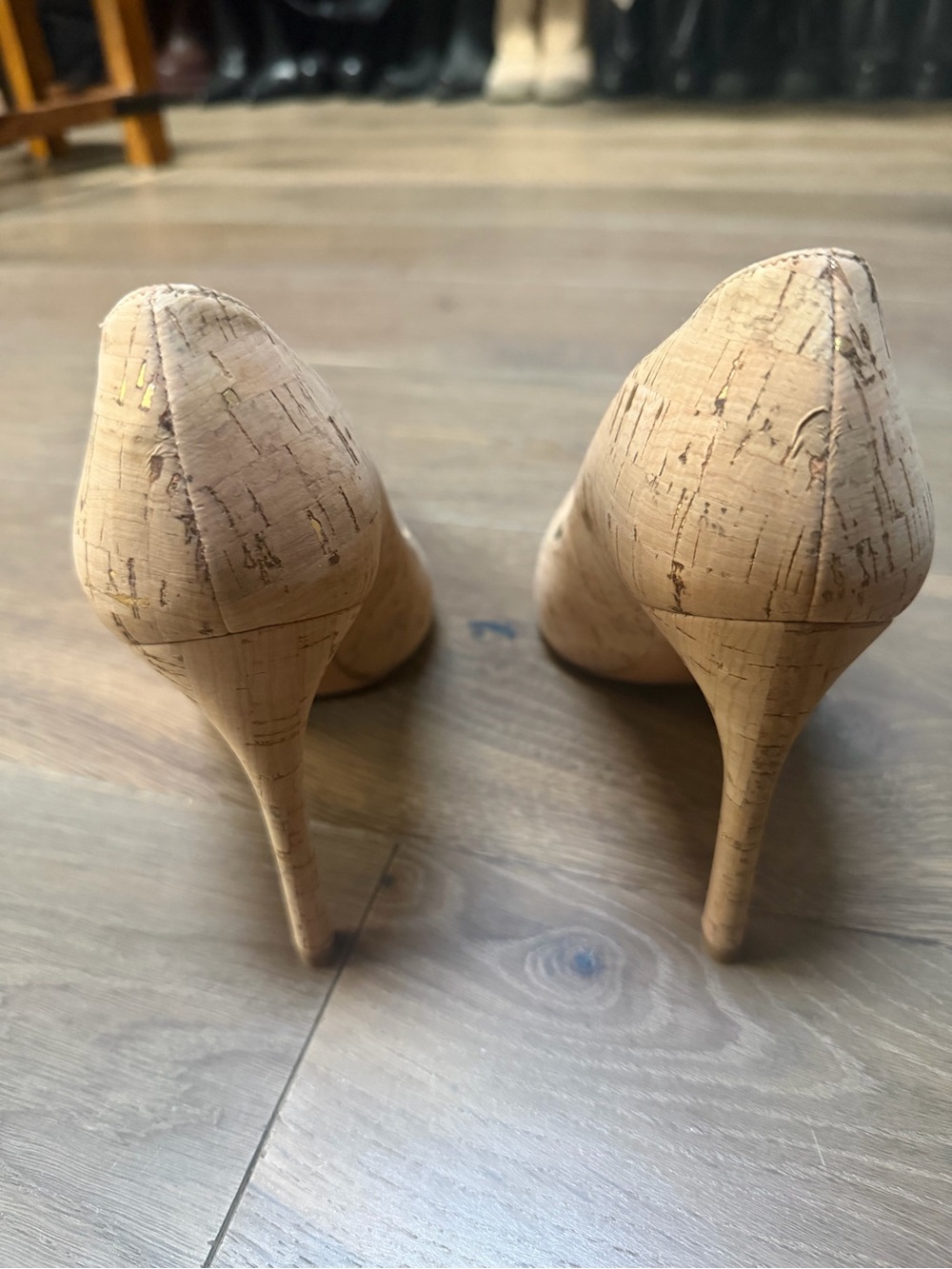 Classic Pointed-Toe Nude Pumps - Picture 3 of 7